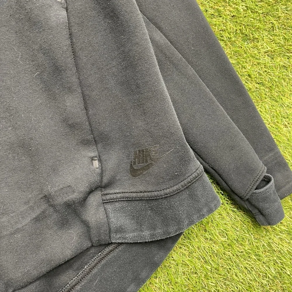 Nike Tech Fleece Hoodie Womens Medium Scuba Hood Black Zip Up 806329-010